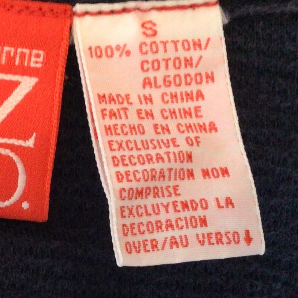 Liz & Co (Liz Claiborne) - Blue & white stripe hoodie sweatshirt - Picture 8 of 10